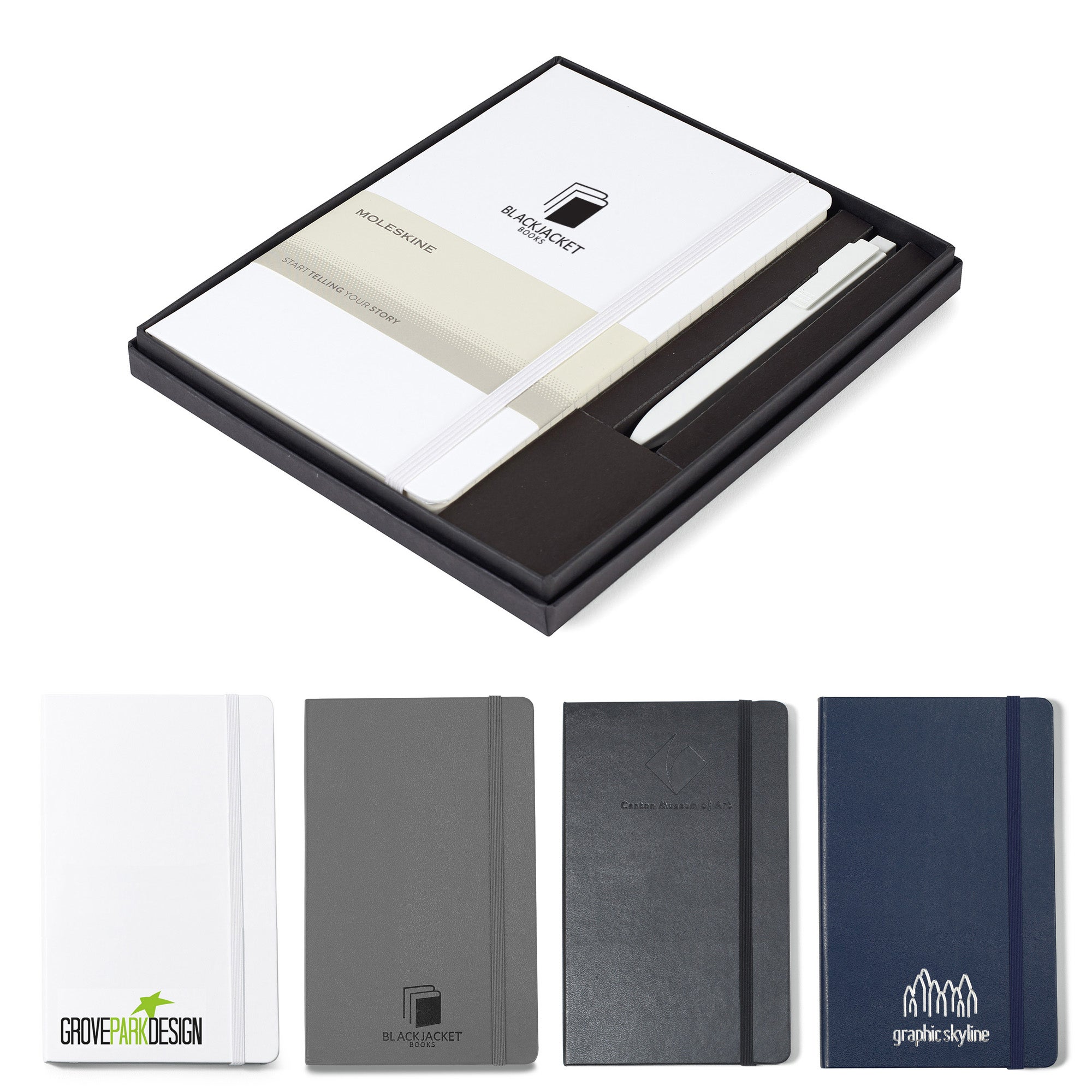 Moleskine Notebook & Pen Gift Set Large Eco Promotional Products
